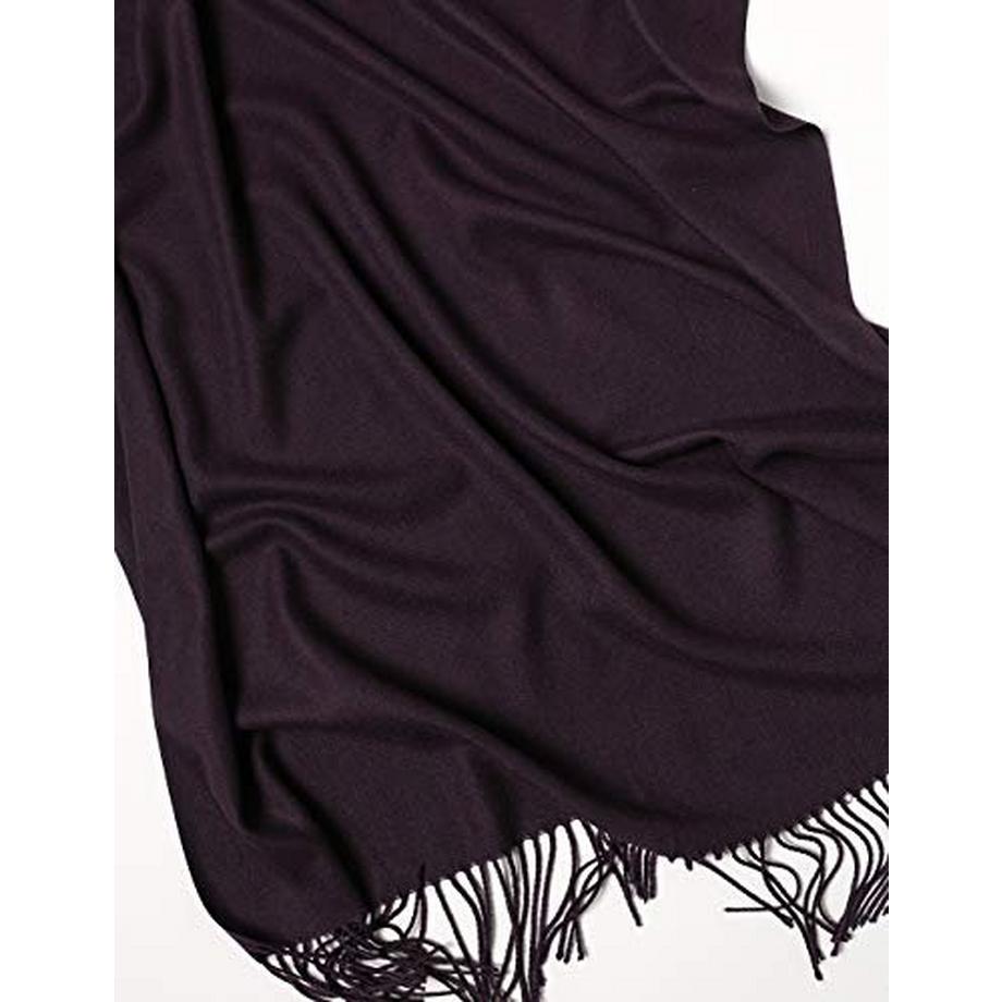 Only-bags.store Warmer Winter Herbst Unifarbener Baumwollschal mit Quasten  