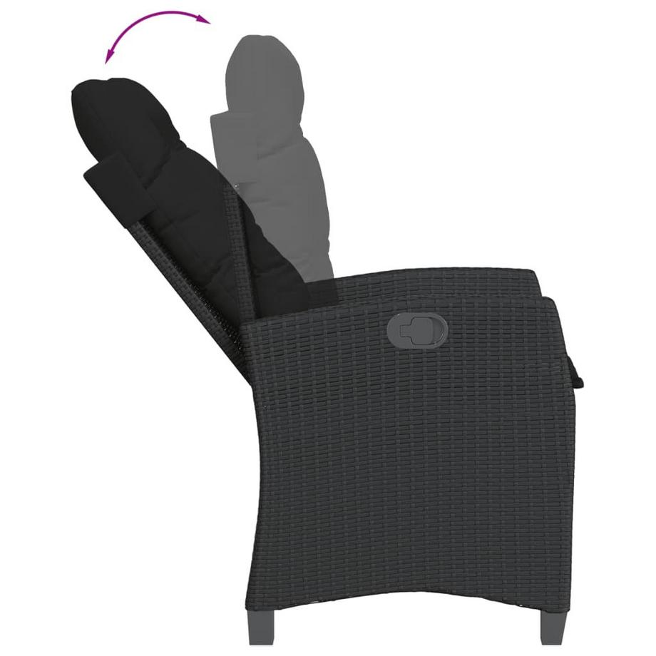 VidaXL set da pranzo da giardino Polirattan  
