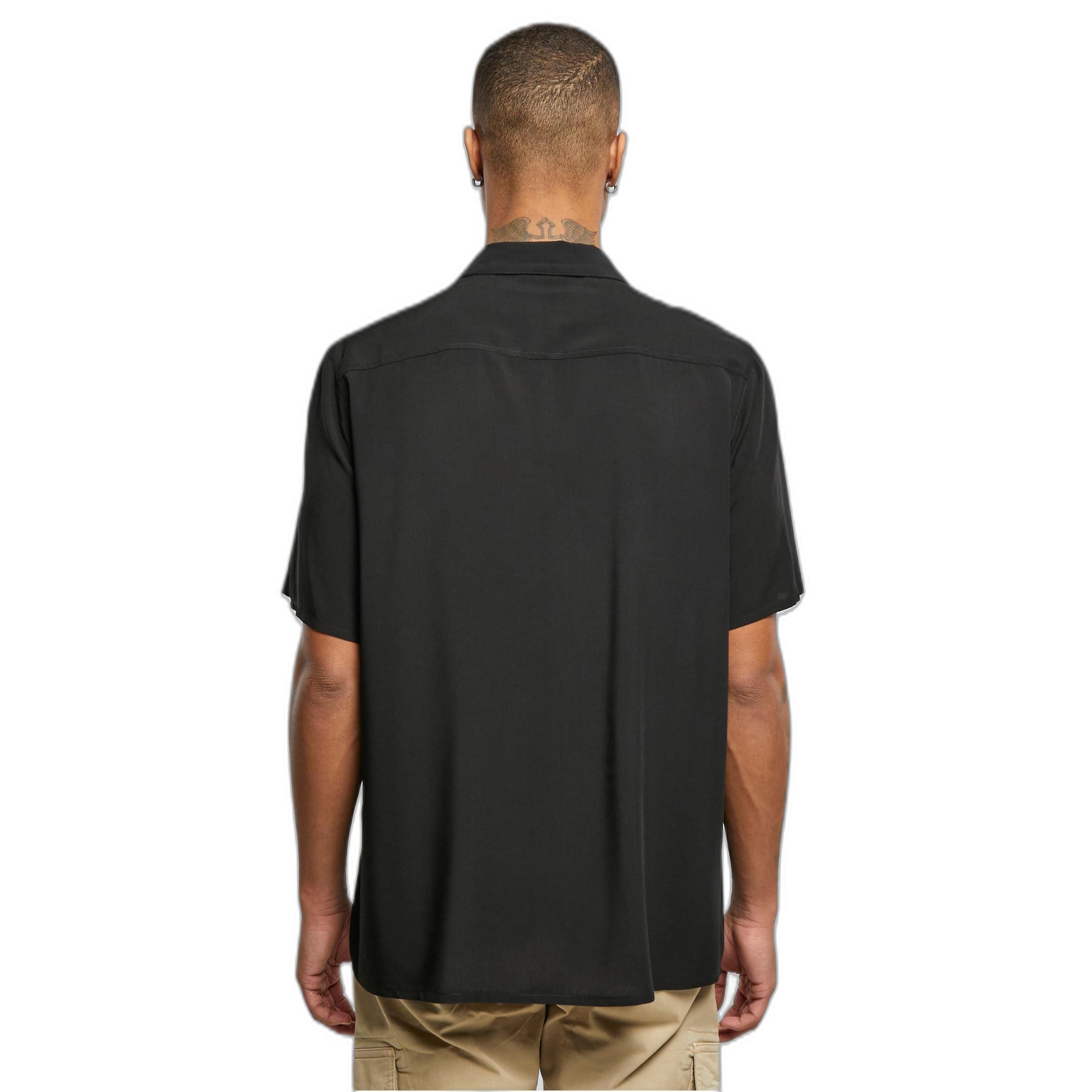 URBAN CLASSICS Viskose Reverskragen Kurzarmhemd  