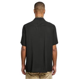 URBAN CLASSICS Viskose Reverskragen Kurzarmhemd  