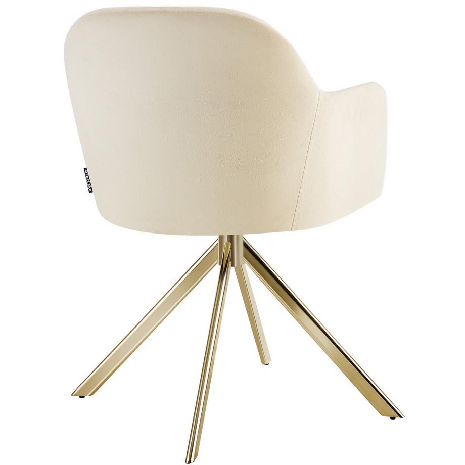Tectake Chaise pivotante en velours LONA rembourrée  