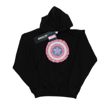 Sweat à capuche CAPTAIN AMERICA FLOWERS SHIELD