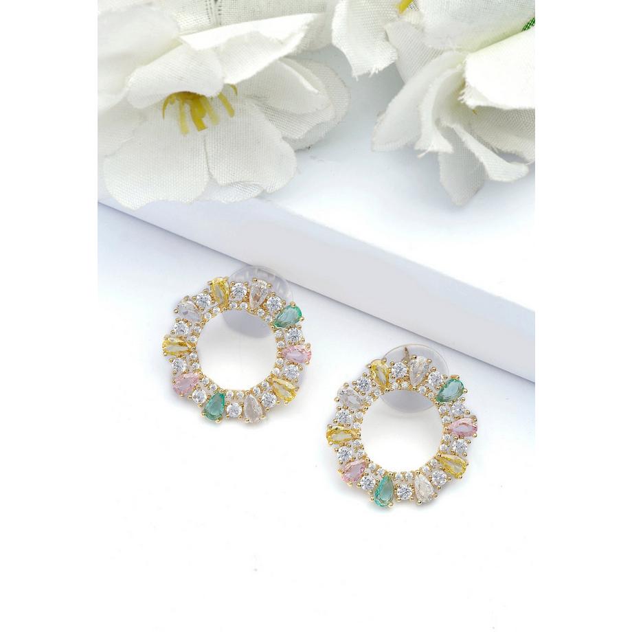 AVANT-GARDE PARIS  Multifarbige Kleine Creolen 