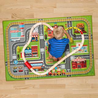 Northix Kinderspielmatte mit Stadtmotiv  