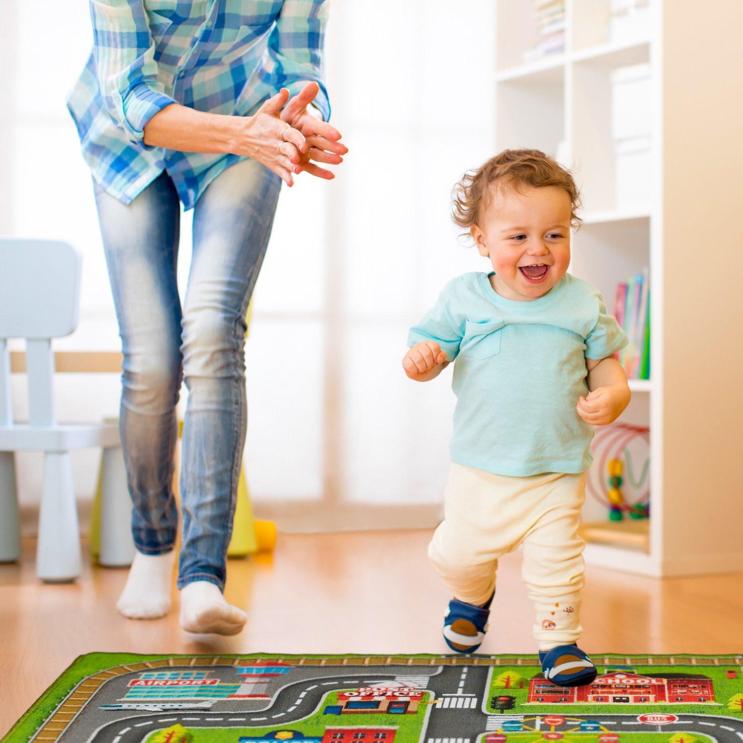 Northix Kinderspielmatte mit Stadtmotiv  