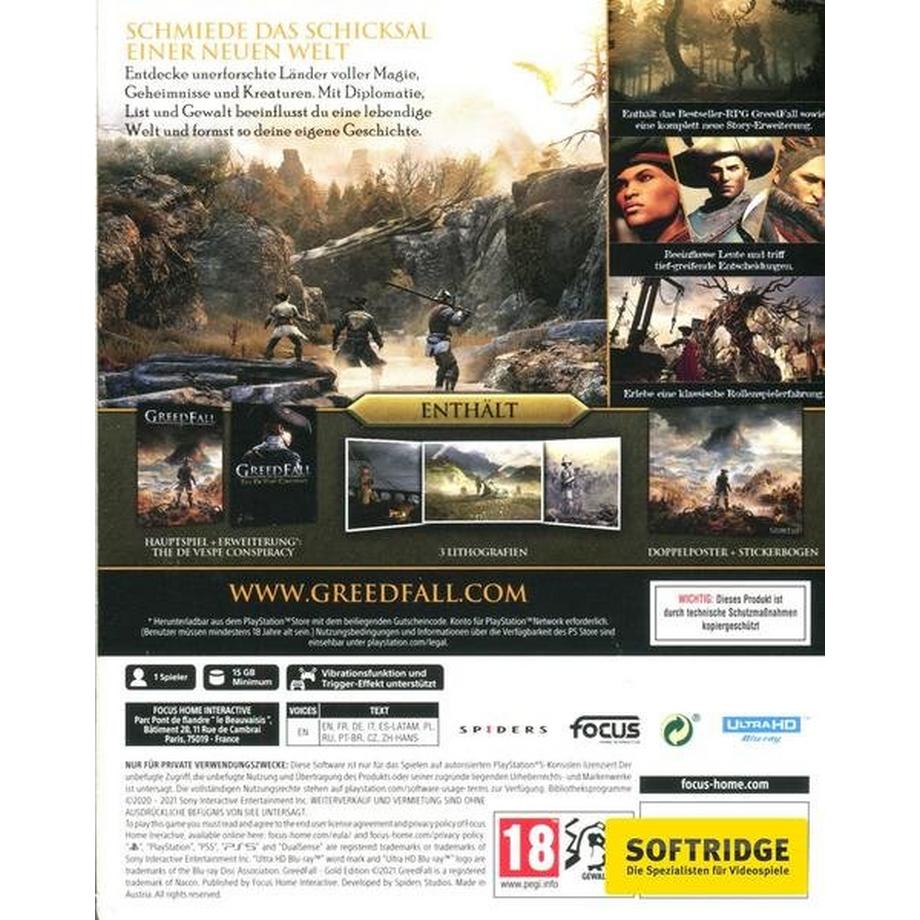GAME  GreedFall Gold Edition Deutsch, Englisch PlayStation 5 