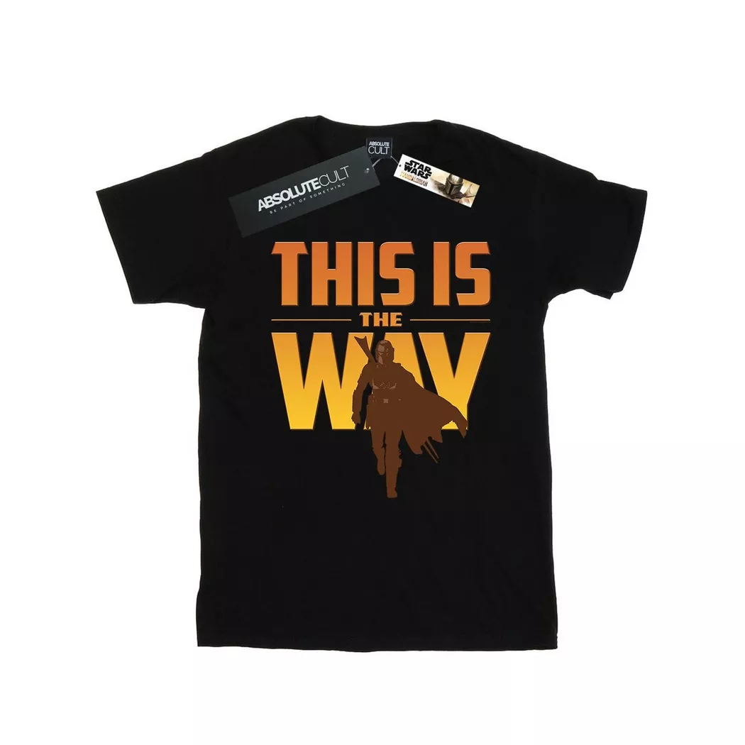 STAR WARS - The Mandalorian This Is Way TShirt, für Damen, Schwarz, Größe S