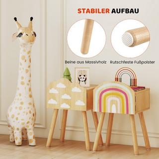 Northix Set comodino per bambini con contenitore  