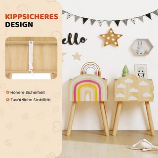 Northix Set comodino per bambini con contenitore  