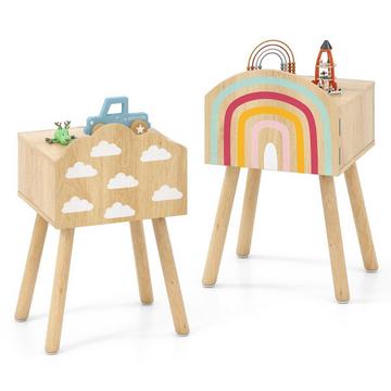 Set comodino per bambini con contenitore