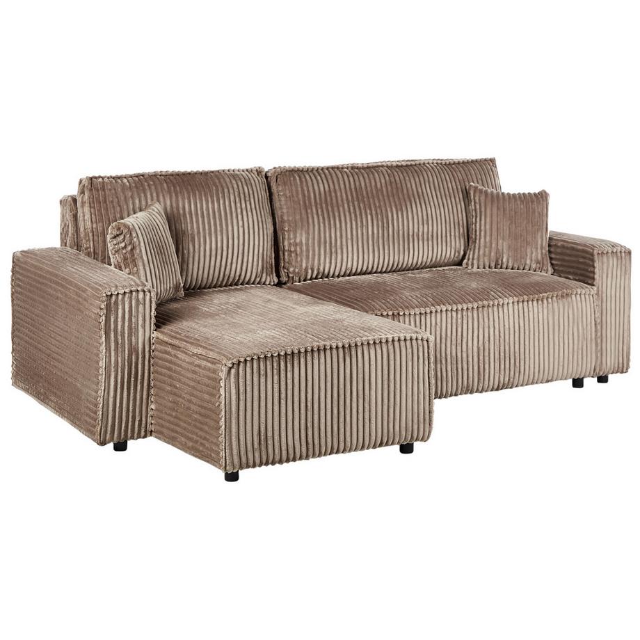 Beliani Divano letto en Velluto a coste  ABACKA  