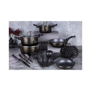 Berlinger  Set de casseroles 17 pièces Metallic Line Shiny Black Edition 