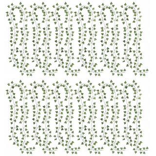 eStore 12x künstliche Pflanzenzweige - Efeu  