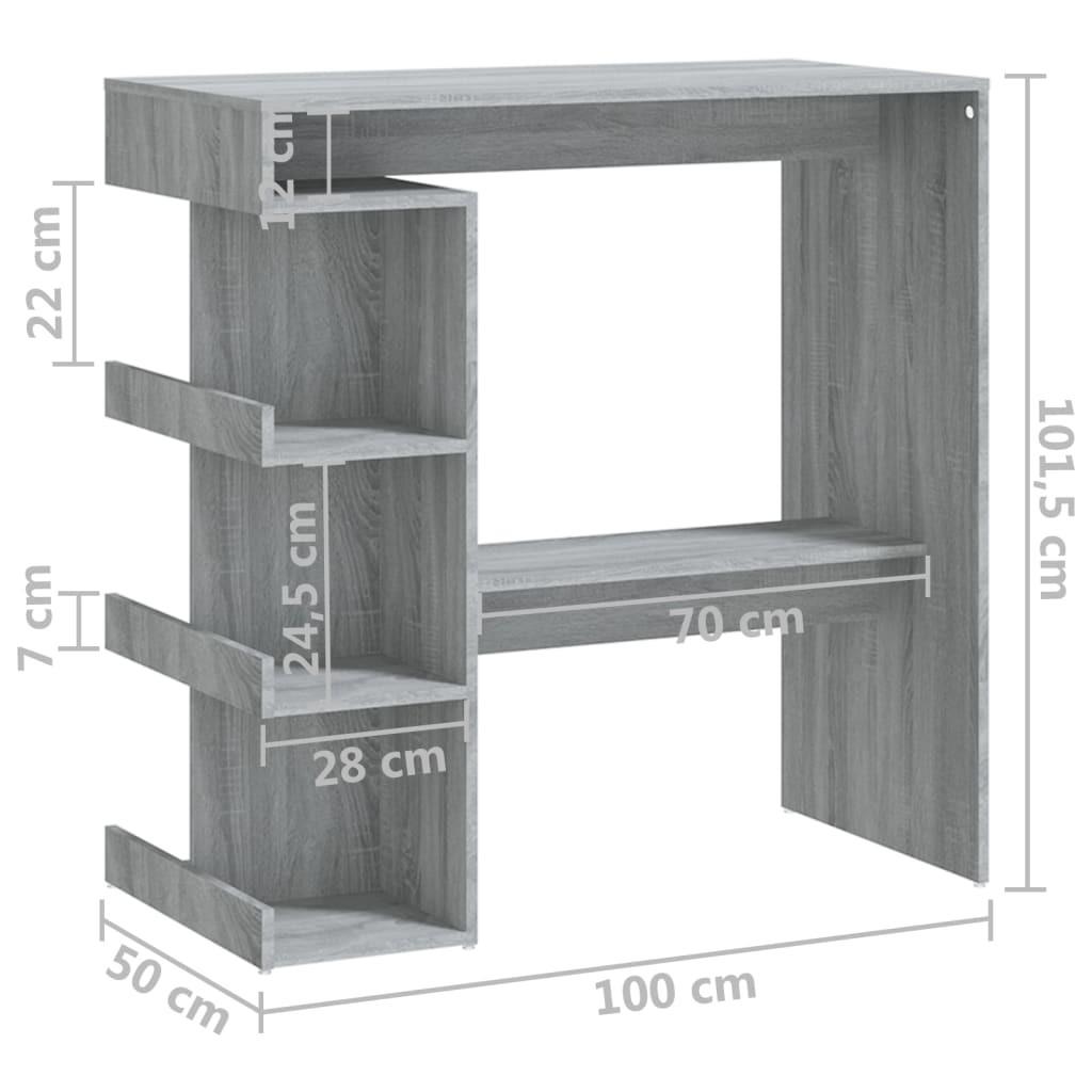 VidaXL tavolino da bar Legno multistrato  