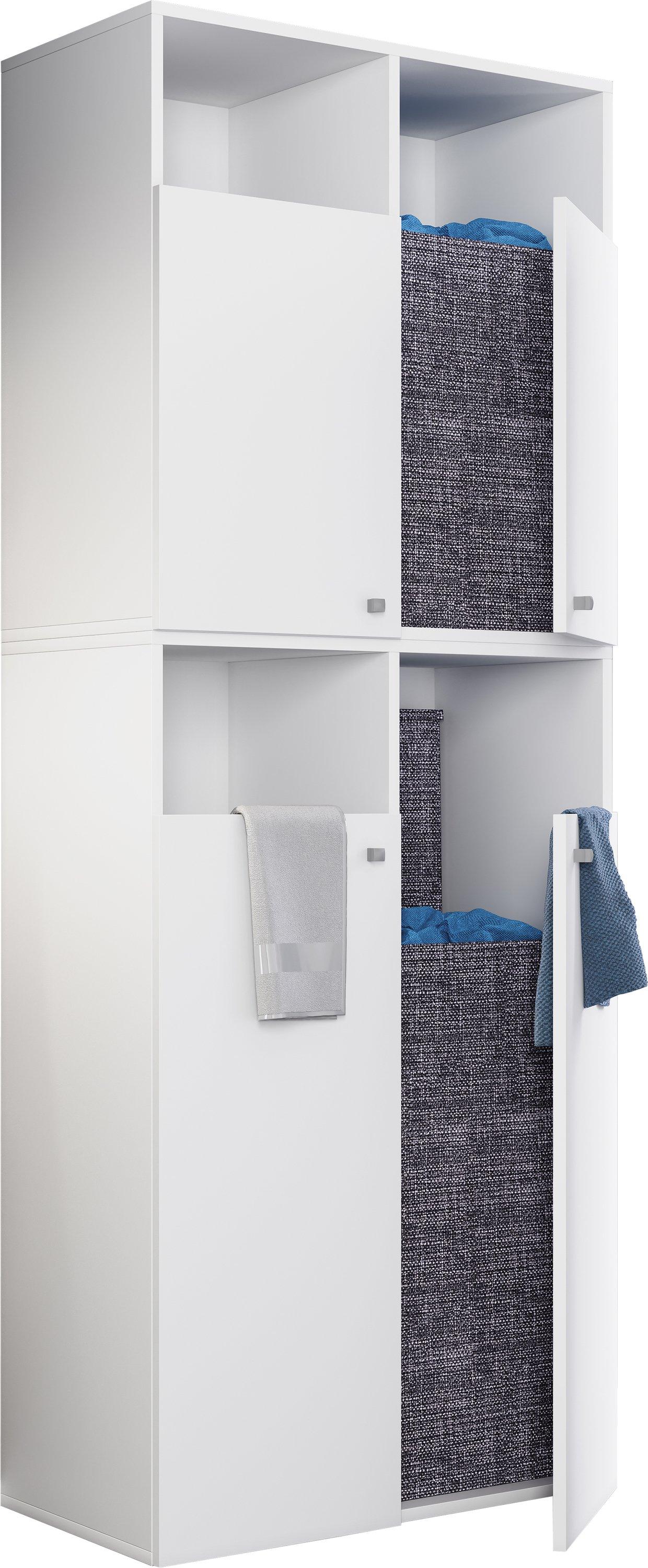 VCM Tissu Armoire à linge Coffre à linge Panier à linge Coffre à linge Dreso XXL4f  