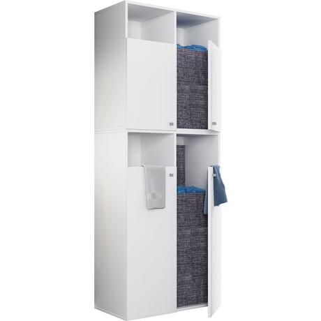 VCM Tissu Armoire à linge Coffre à linge Panier à linge Coffre à linge Dreso XXL4f  