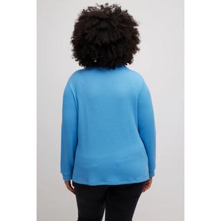 Ulla Popken  Sweat-shirt, col montant, encolure ronde, classique, manches longues 