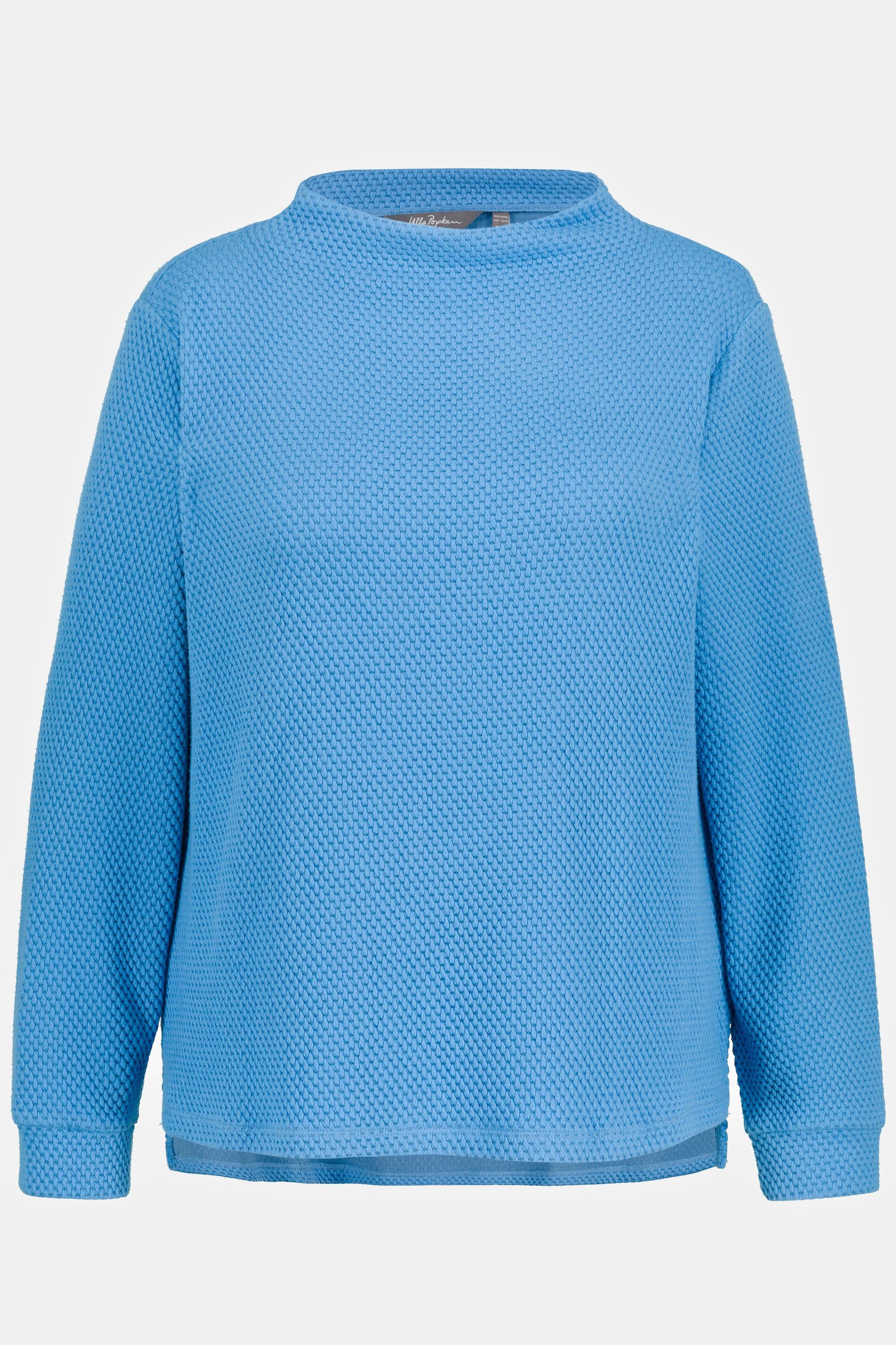 Ulla Popken  Sweatshirt, Stehkragen, Rundhals, Classic, Langarm 