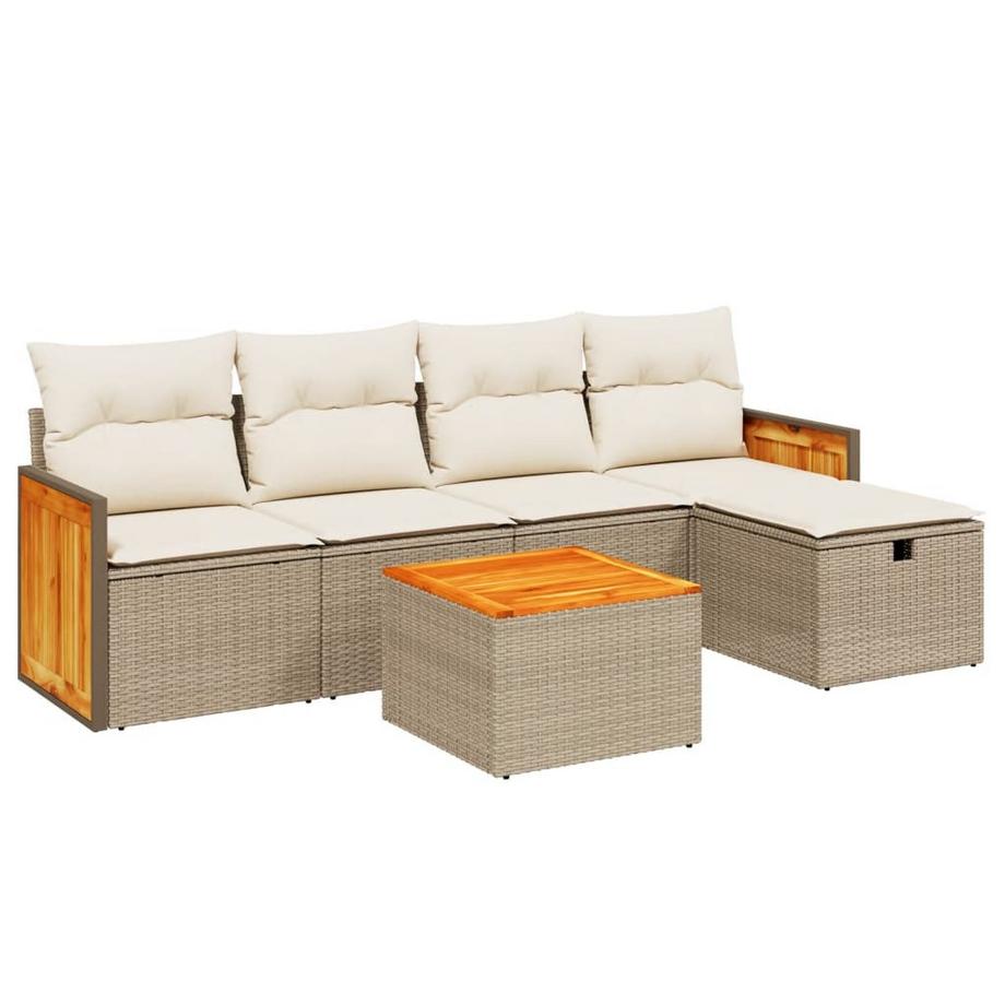 set divano da giardino Polirattan