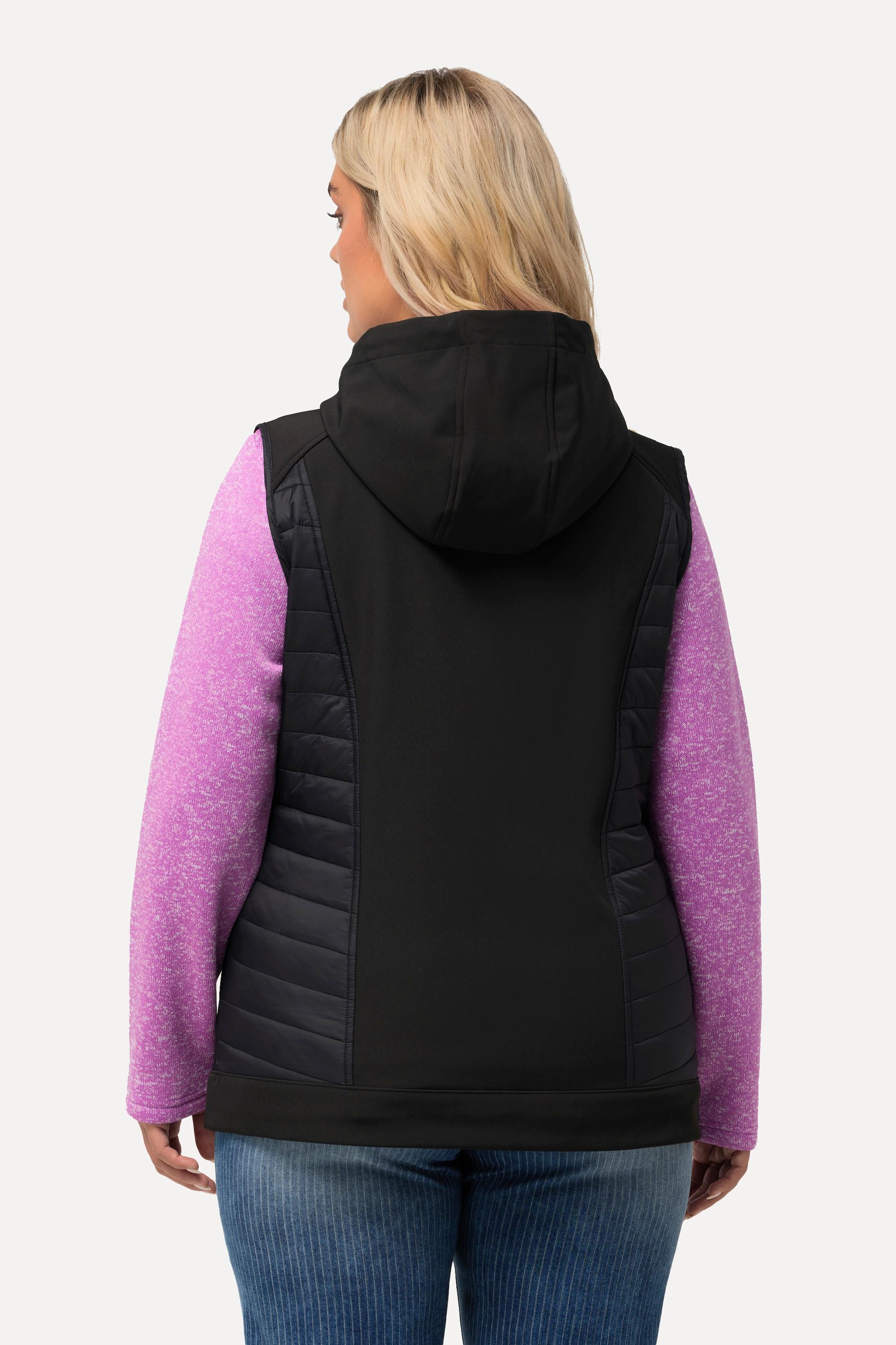 Ulla Popken  Gilet Hybrid HYPRAR idrorepellente con cappuccio 