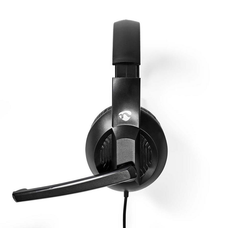 Nedis  PC -Headset | Over-Ear | Stereo | USB Typ-A / USB Typ-C ™ | Faltbares Mikrofon | Schwarz 