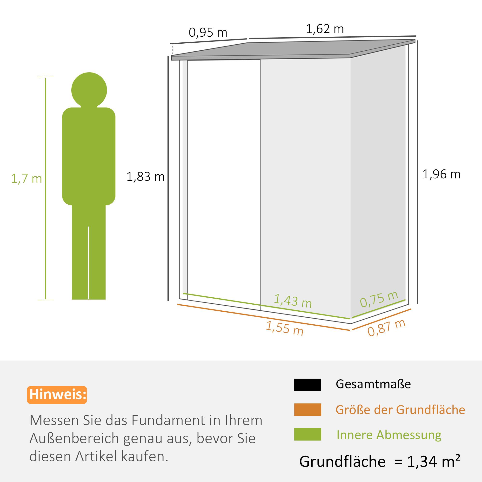 Outsunny Gartenschuppen  
