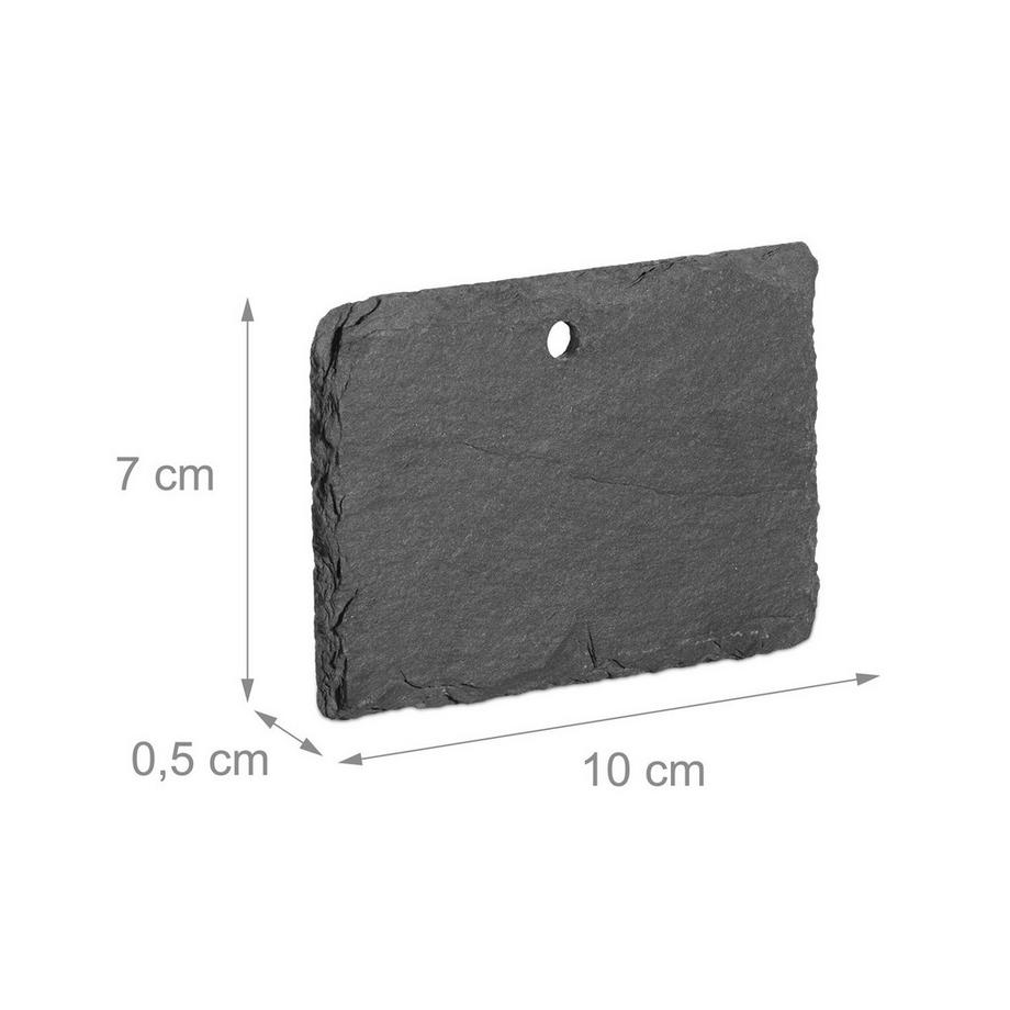 Northix  10 rustikale Pflanzenschilder aus Schiefer 