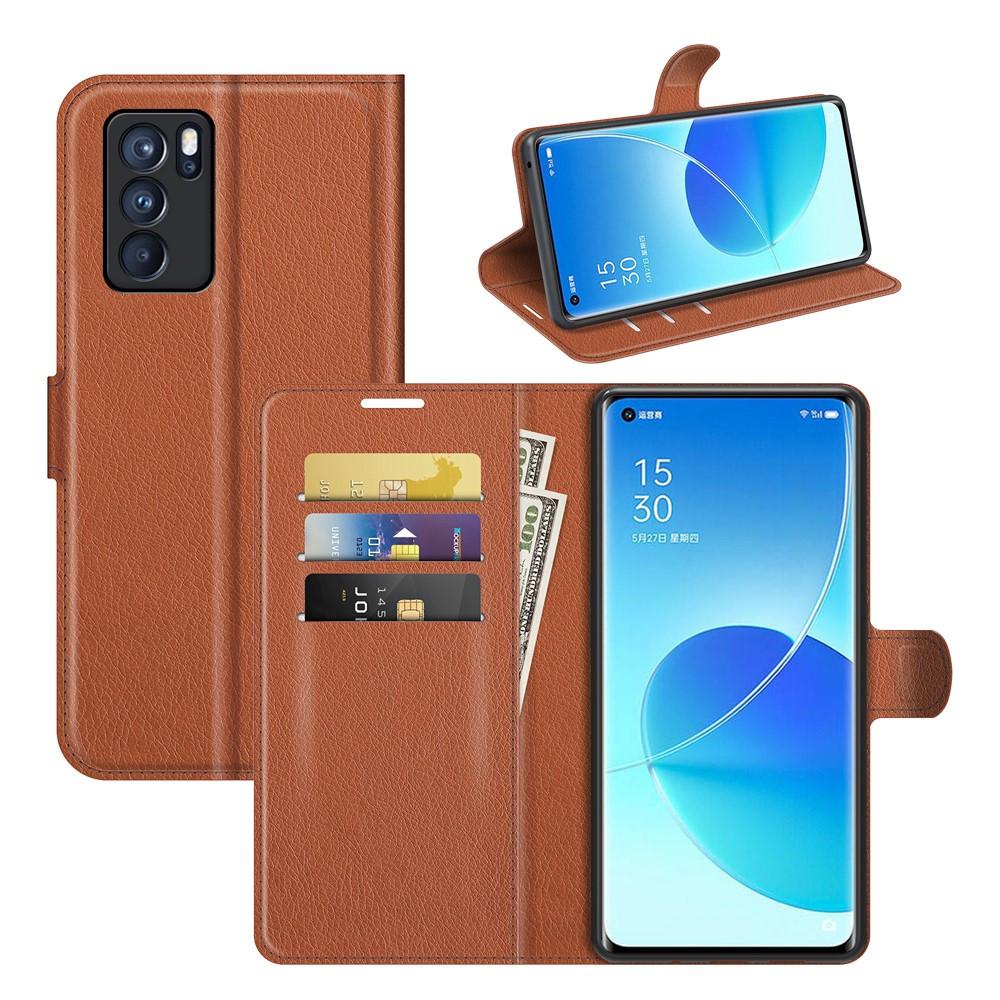 Cover-Discount  OPPO Reno6 Pro - Leder Etui Hülle 