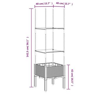 VidaXL Pflanzgefäß polypropylen  