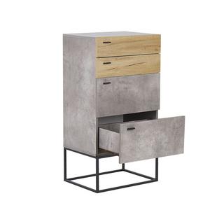 Beliani Cassettiera 4 cassetti en Pannello di fibre (LDF) Industriale ACRA  