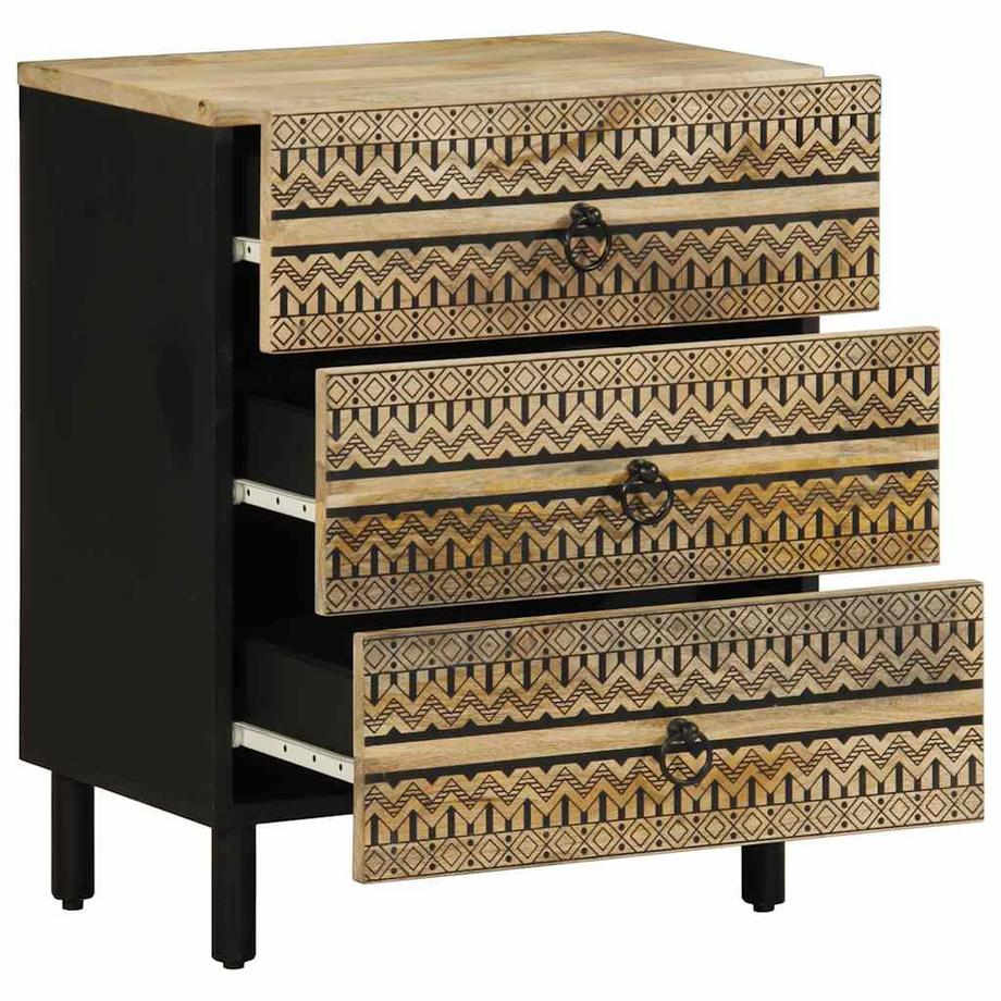 VidaXL comodino Legno di mango  