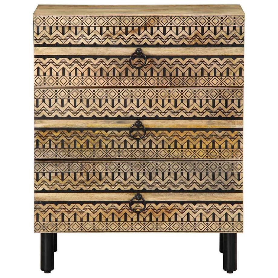 VidaXL comodino Legno di mango  