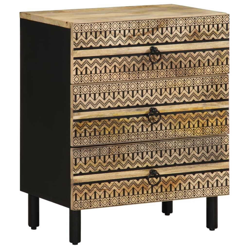 VidaXL Table de chevet bois de mangue  