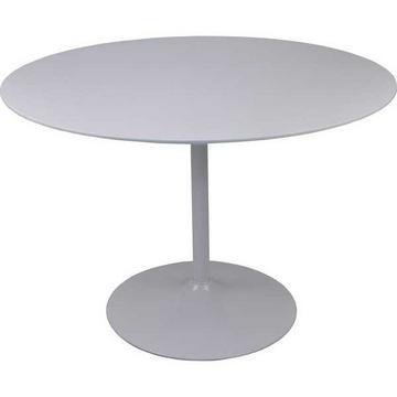 Bistrotisch rund weiss hochglanz 110x110cm