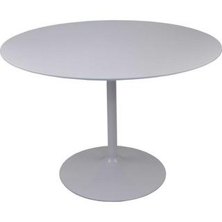 mutoni Table de bistrot ronde blanche brillante 110x110cm  