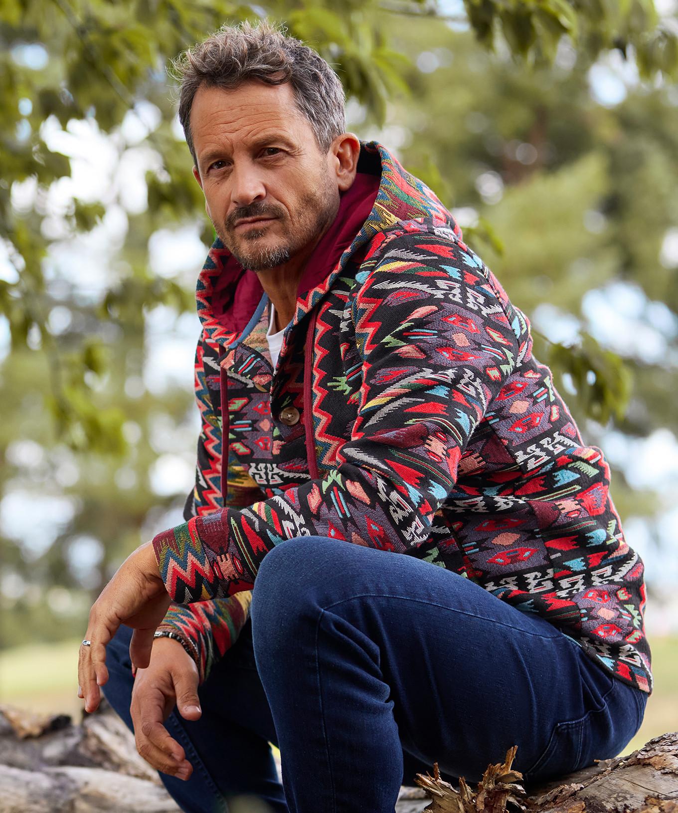 Joe Browns Felpa con cappuccio jacquard foderata  