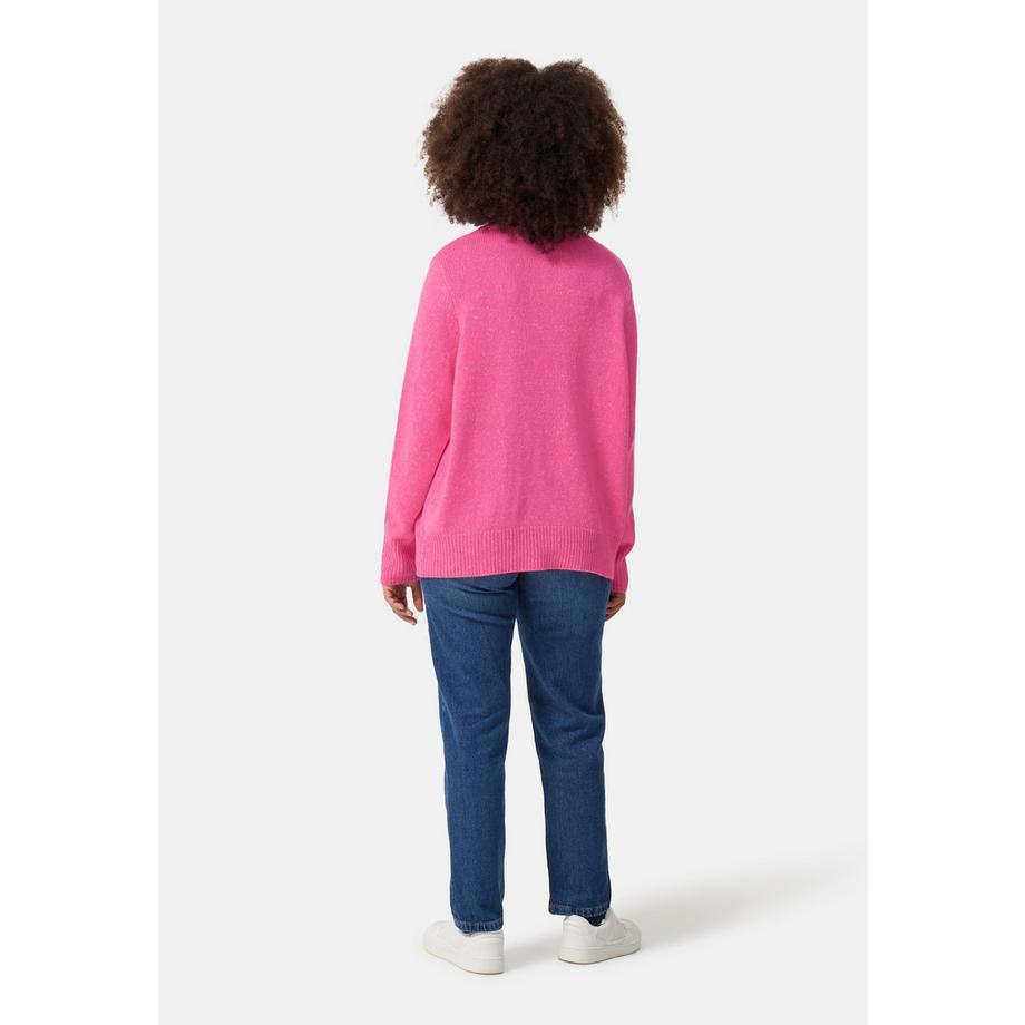 CASH-MERE.CH Pull Col Rond Style Oversize  