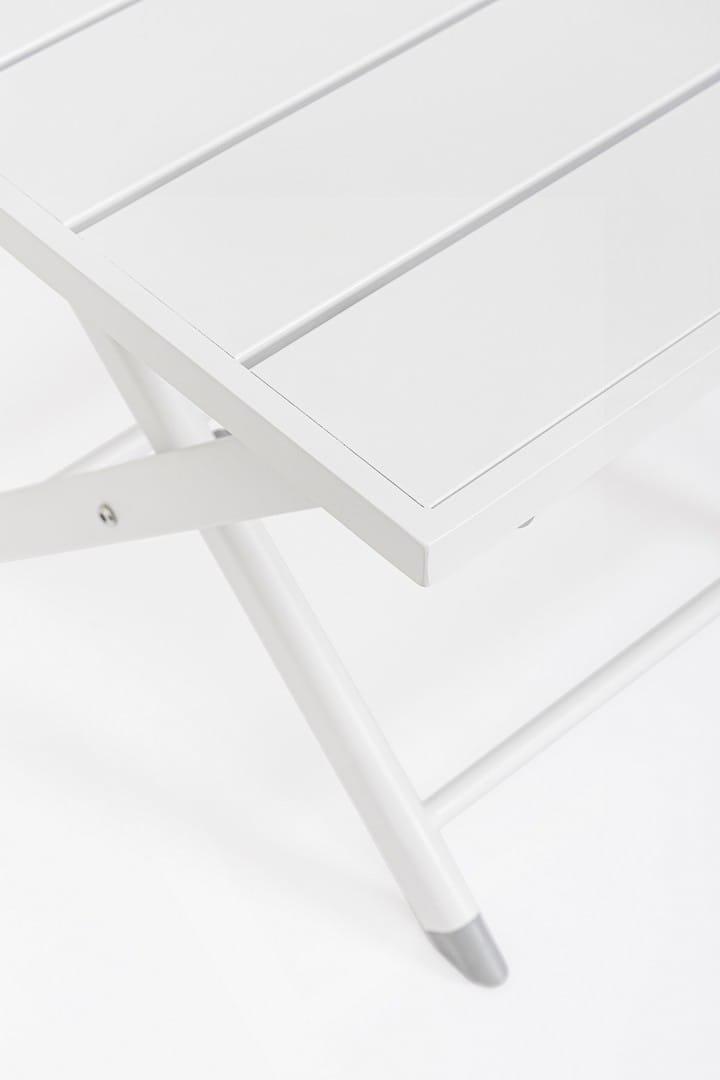 mutoni Table d'appoint de jardin Taylor blanc 44x43  