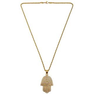 HEBE JEWELS  Chaîne pendentif hamsa, HIP-HOP-STYLE 