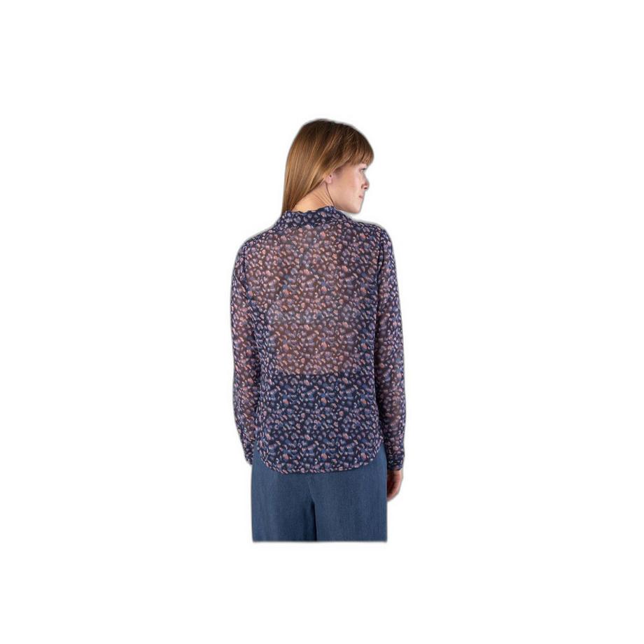 le temps des cerises Luz Animal Print Langarmhemd  