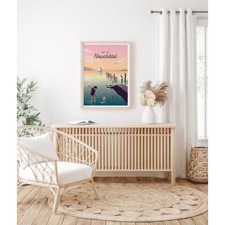 La-Jonx Lac de Neuchâtel - Poster  