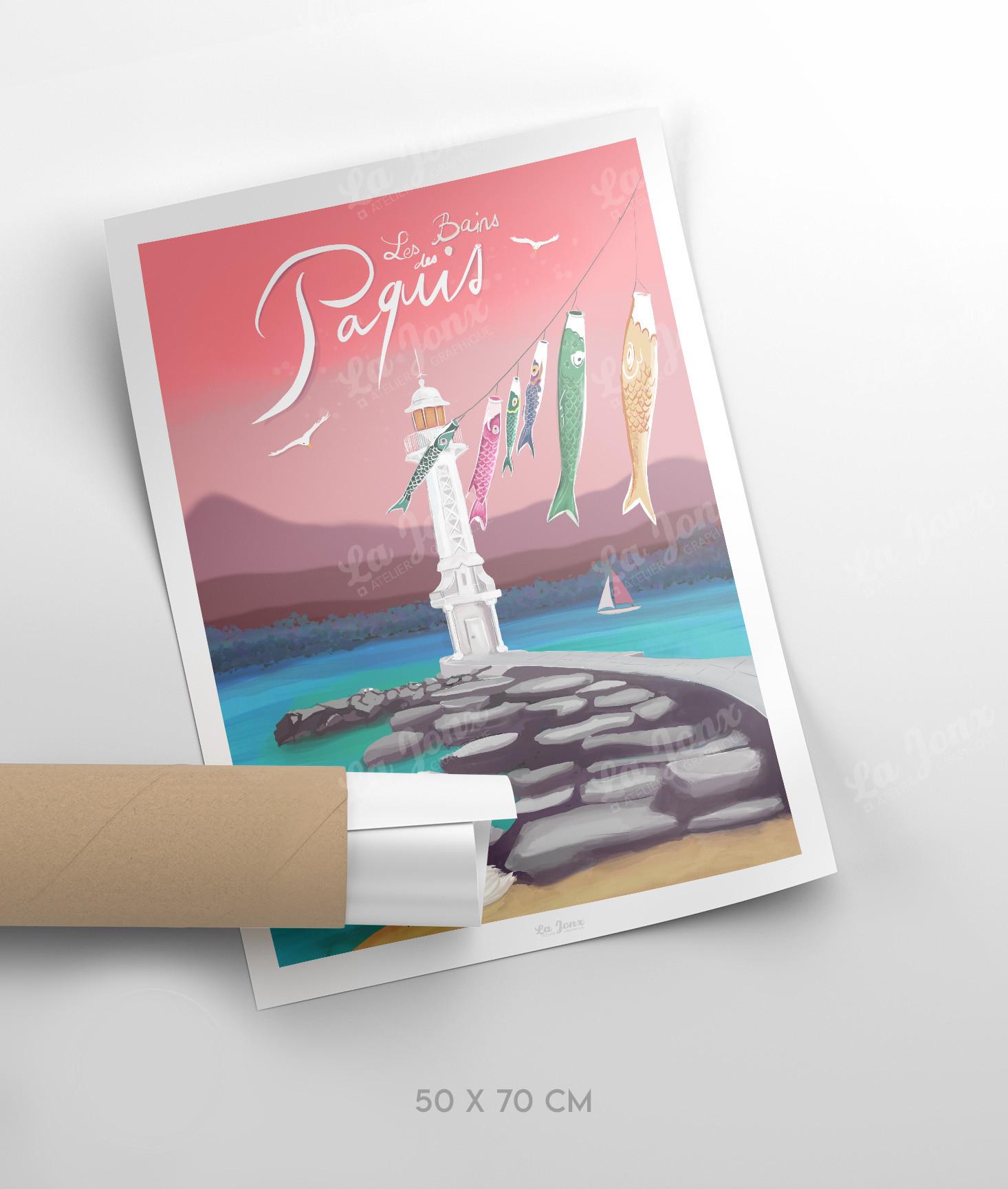 La-Jonx Lac de Neuchâtel - Poster  