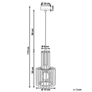 Beliani Lampe suspension en Contreplaqué Scandinave NIARI  