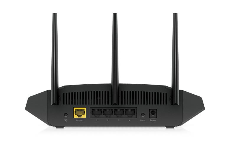 NETGEAR  Nighthawk 4-Stream AX1800 WiFi 6 Router (RAX10) router wireless Gigabit Ethernet Dual-band (2.4 GHz/5 GHz) Nero 