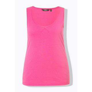 Ulla Popken  Top smanicato con modal e scollo a cuore 