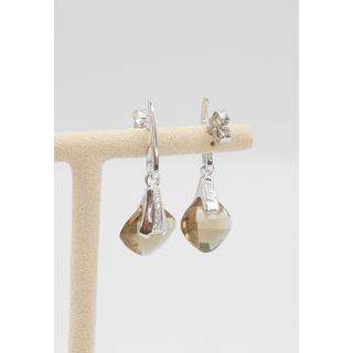 MUAU Schmuck  Parure en argent 925 Zircone, 28x11mm 