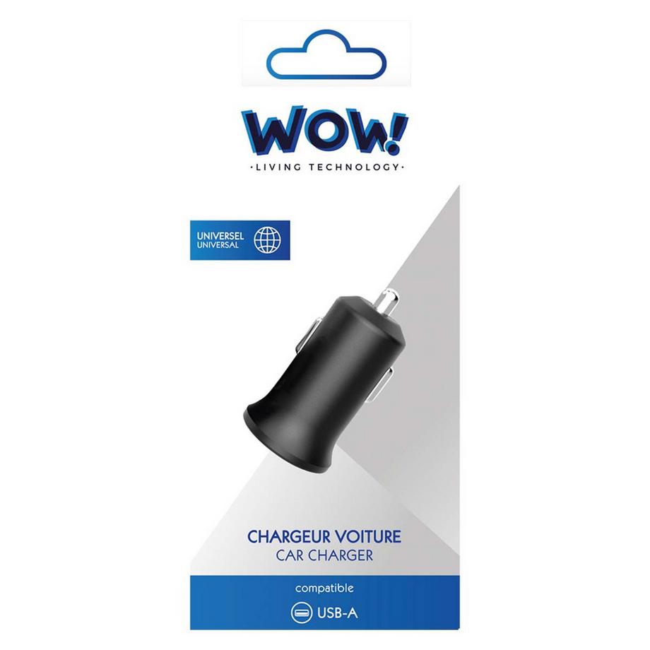 WOW  Chargeur voiture USB A 10W/2.1A 