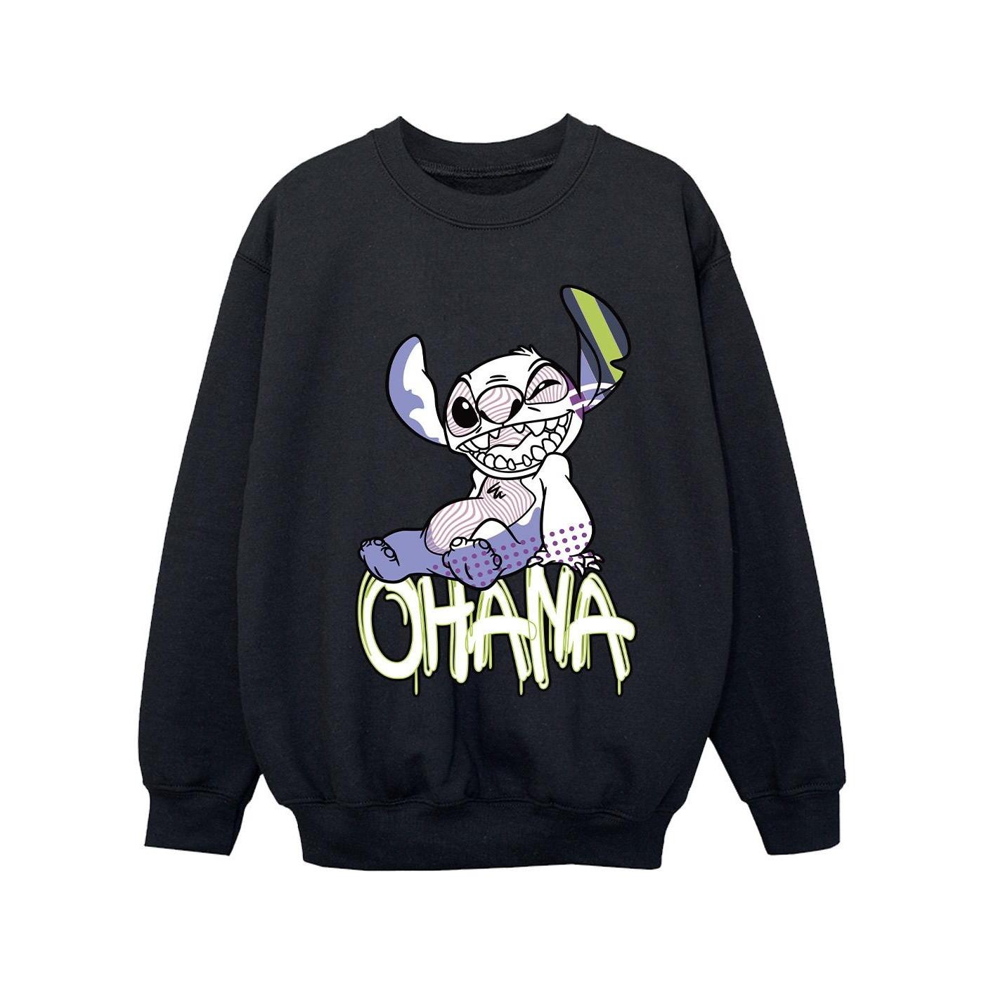 Disney  Lilo And Stitch Ohana Graffiti Sweatshirt 