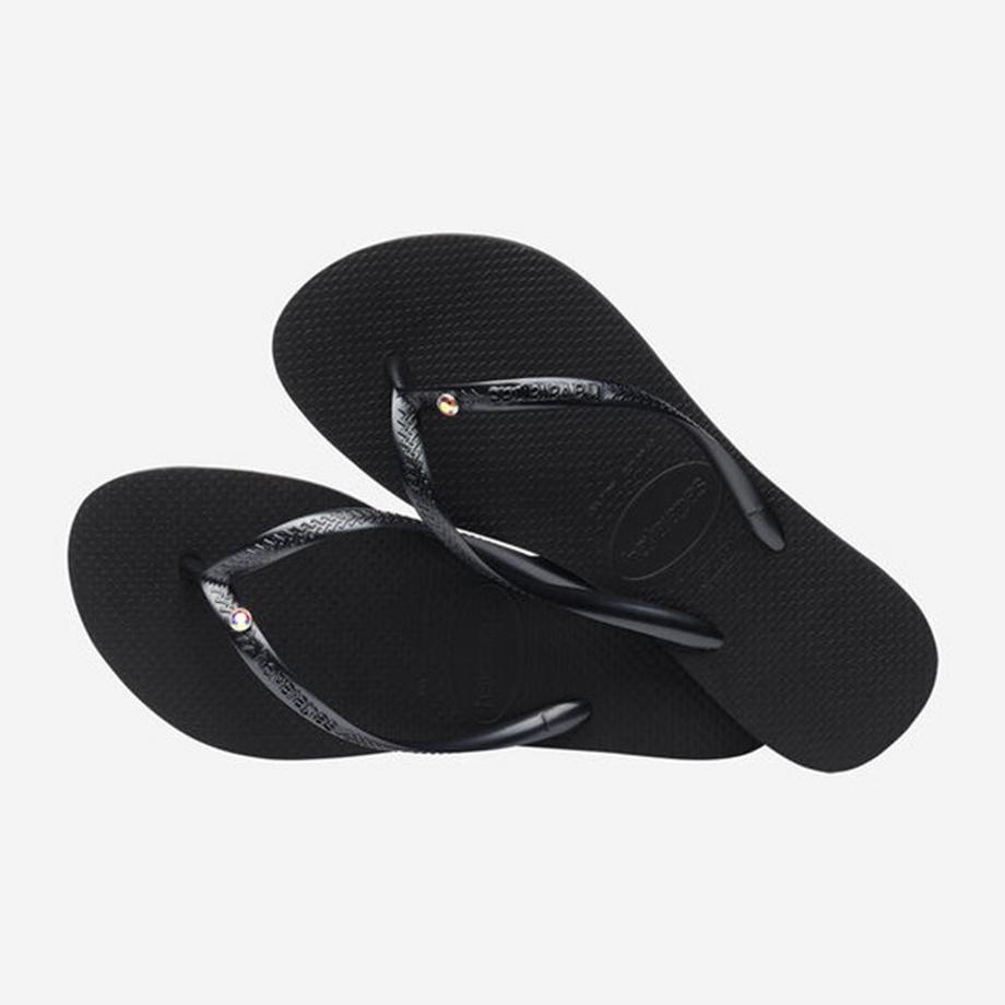 havaianas Slim Crystal Glamour Flip Flops  