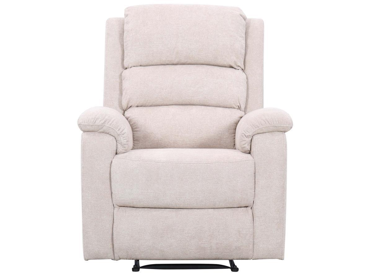 Vente-unique Relaxsessel Fernsehsessel elektrisch - Stoff - Beige - NEVERS  